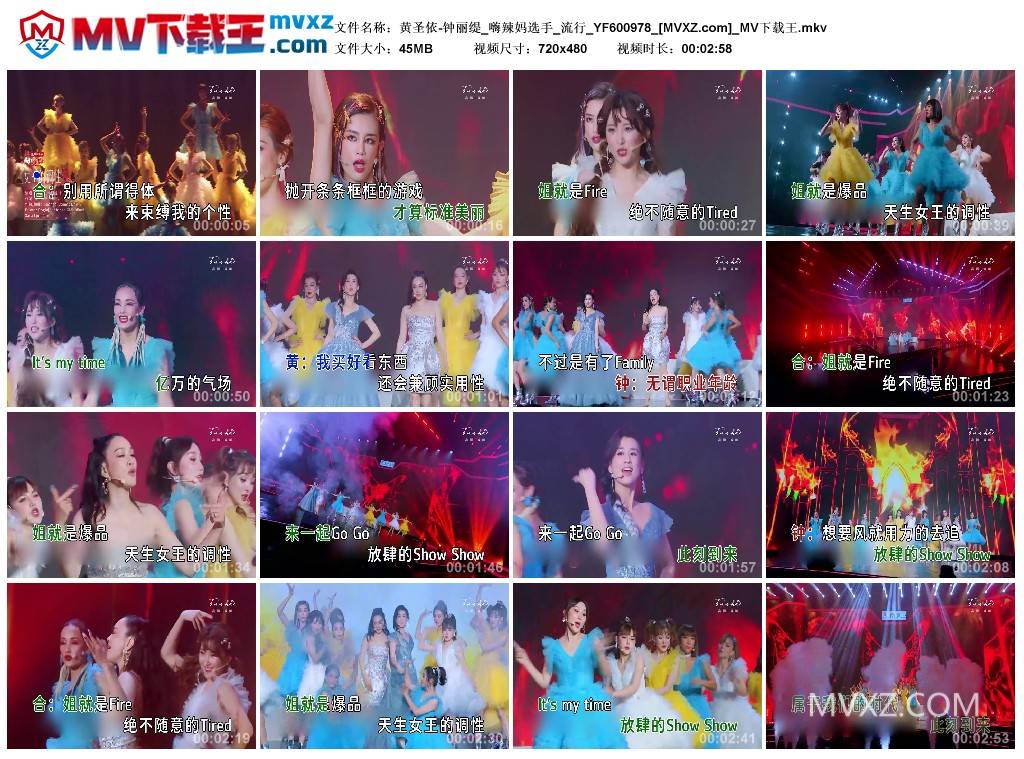 黄圣依-钟丽缇_嗨辣妈选手_流行_YF600978